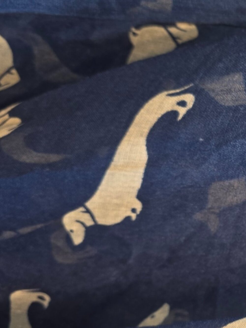 Dachshunds Navy Scarf Dog Lovers Shawl Accessory by Miss Scarf QQ - Picture 3 of 8